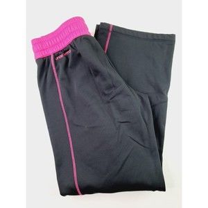 Under Armour Sweatpants  Medium Semi-Fitted Black/Pink Drawstring Women's Size L